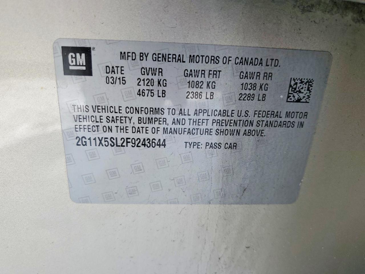 2015 Chevrolet Impala Ls - zdjęcie 12