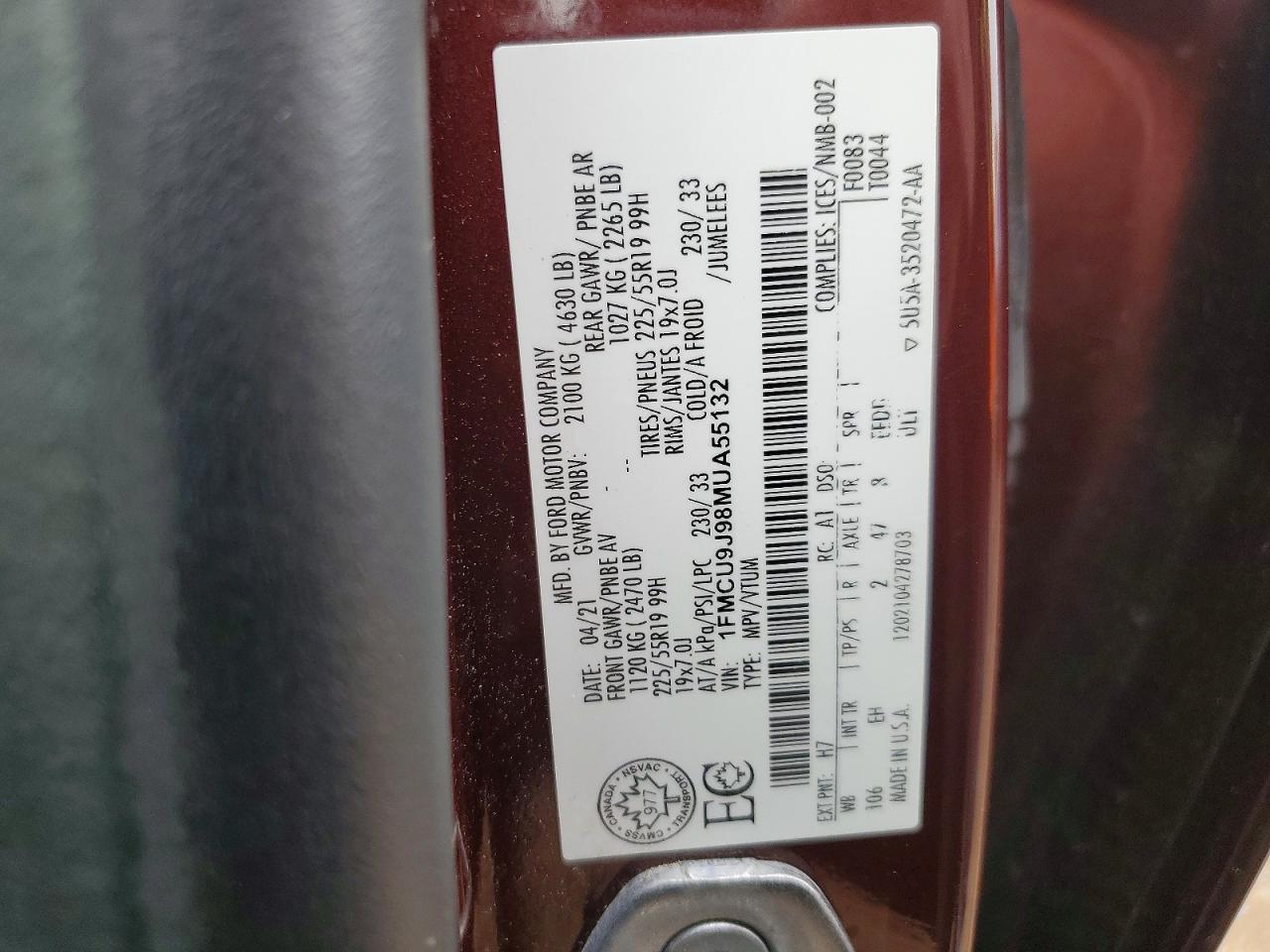 2021 Ford Escape Titanium - zdjęcie 12
