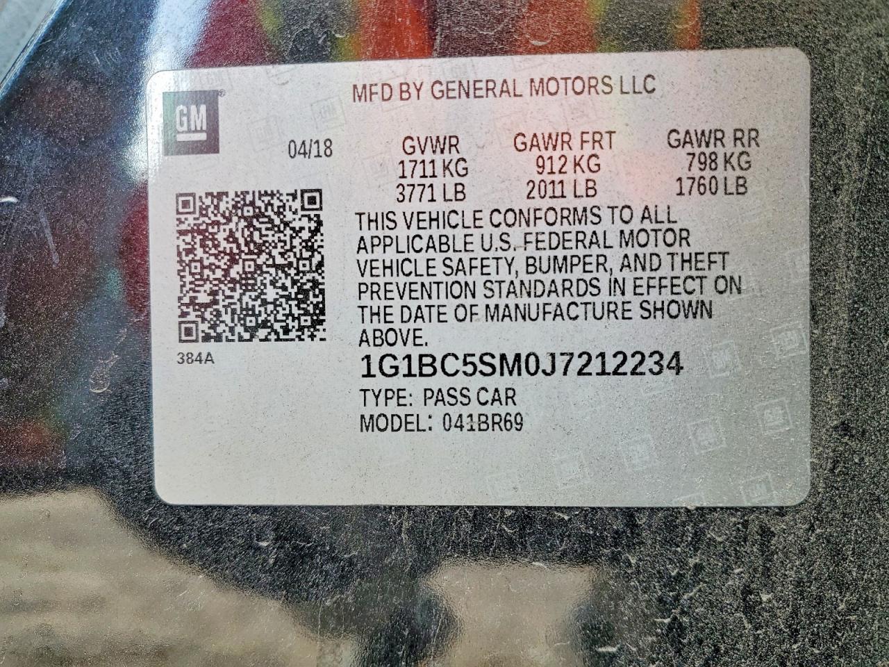 2018 Chevrolet Cruze Ls - zdjęcie 13