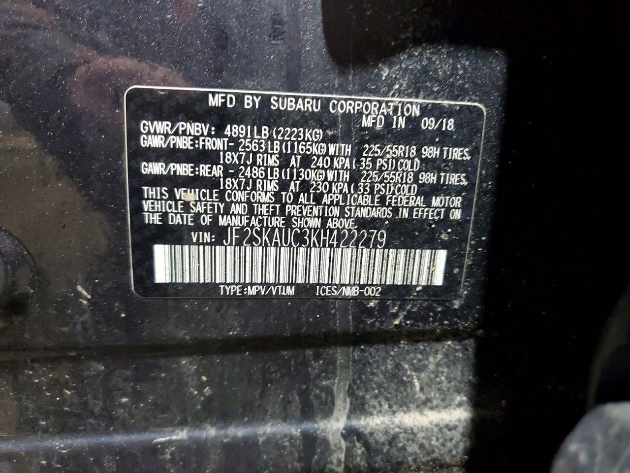 2019 Subaru Forester Limited - zdjęcie 13