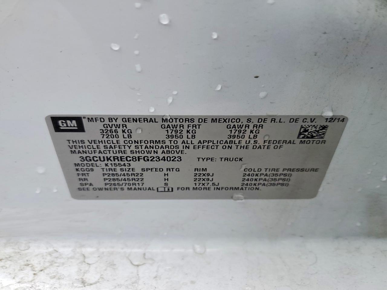 2015 Chevrolet Silverado K1500 Lt - zdjęcie 12