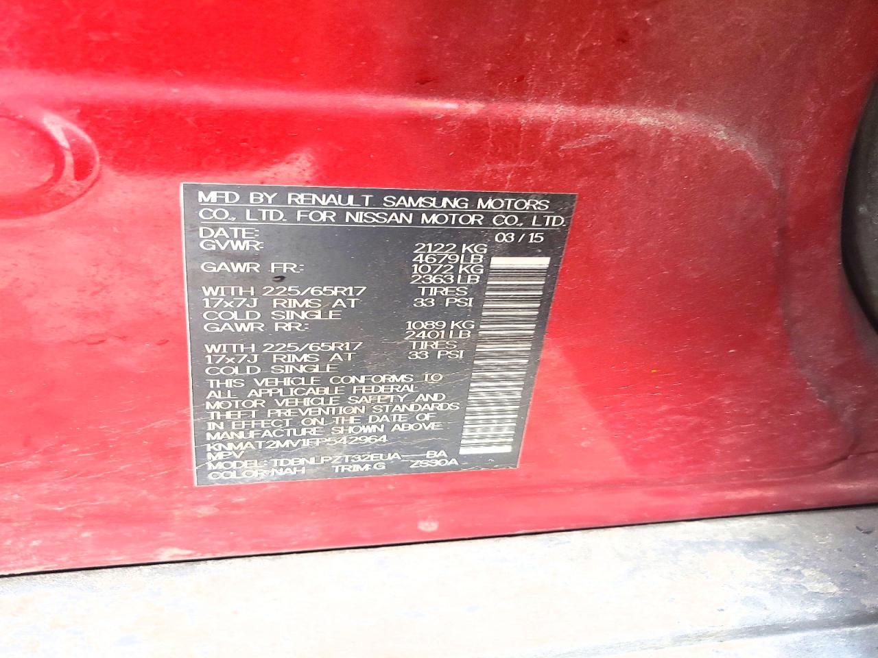 2015 Nissan Rogue S - zdjęcie 14