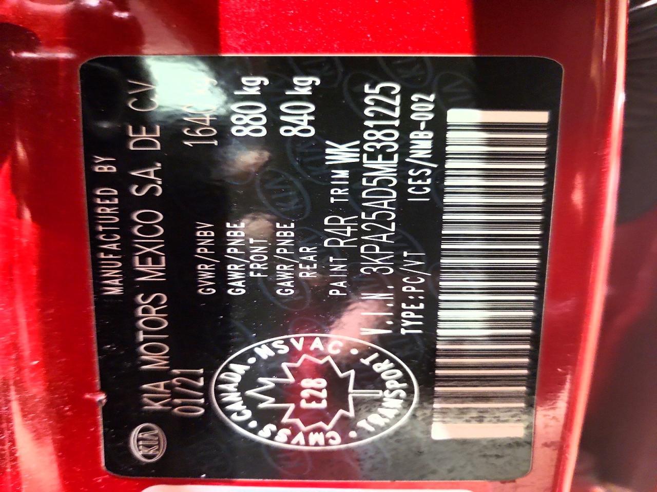 2021 Kia Rio 5-Door S - zdjęcie 12