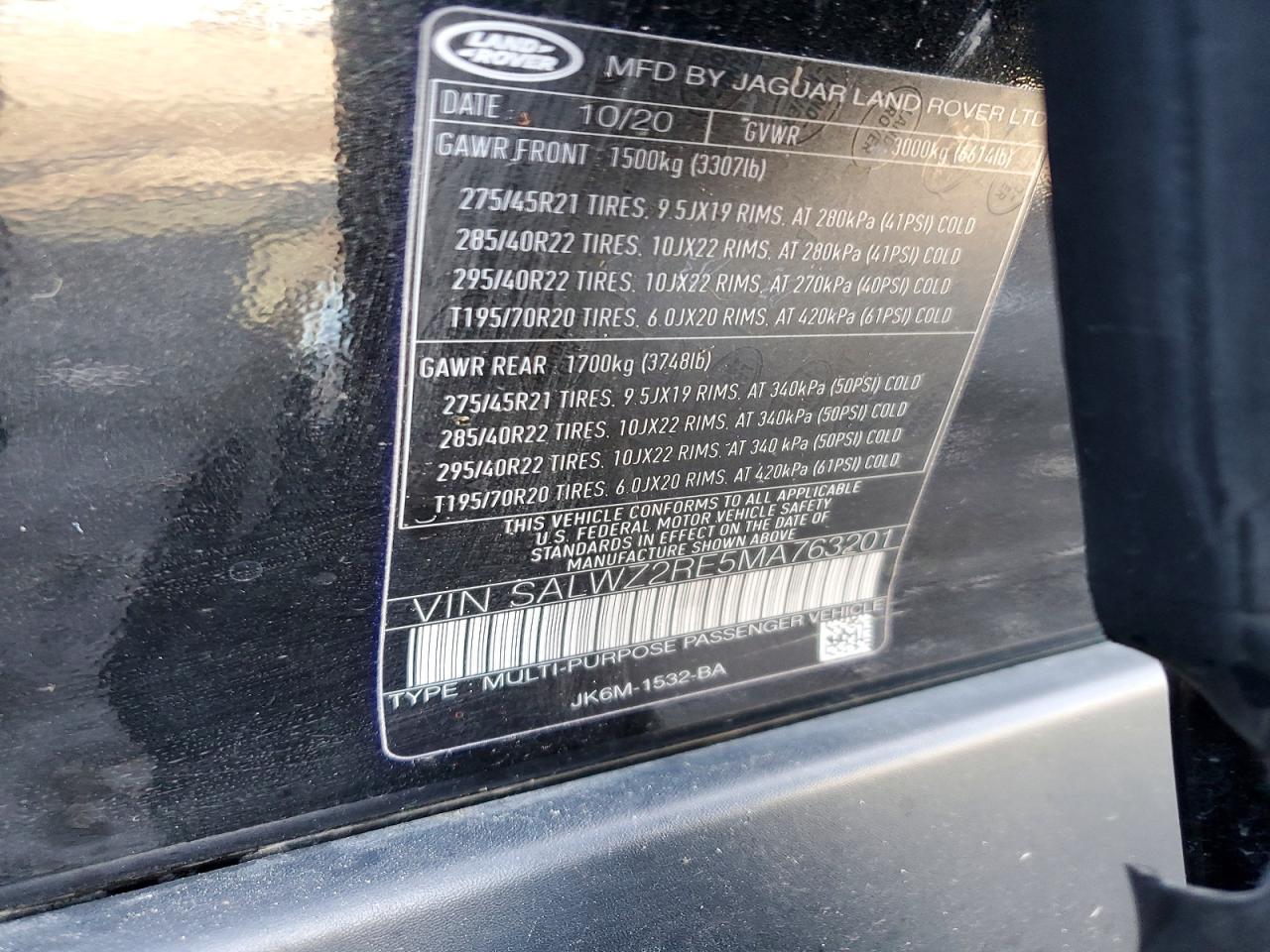 2021 Land Rover Range Rover Sport Svr - zdjęcie 13