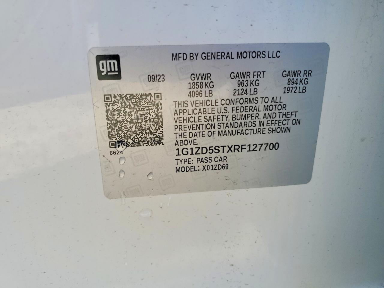 2024 Chevrolet Malibu Lt - zdjęcie 12