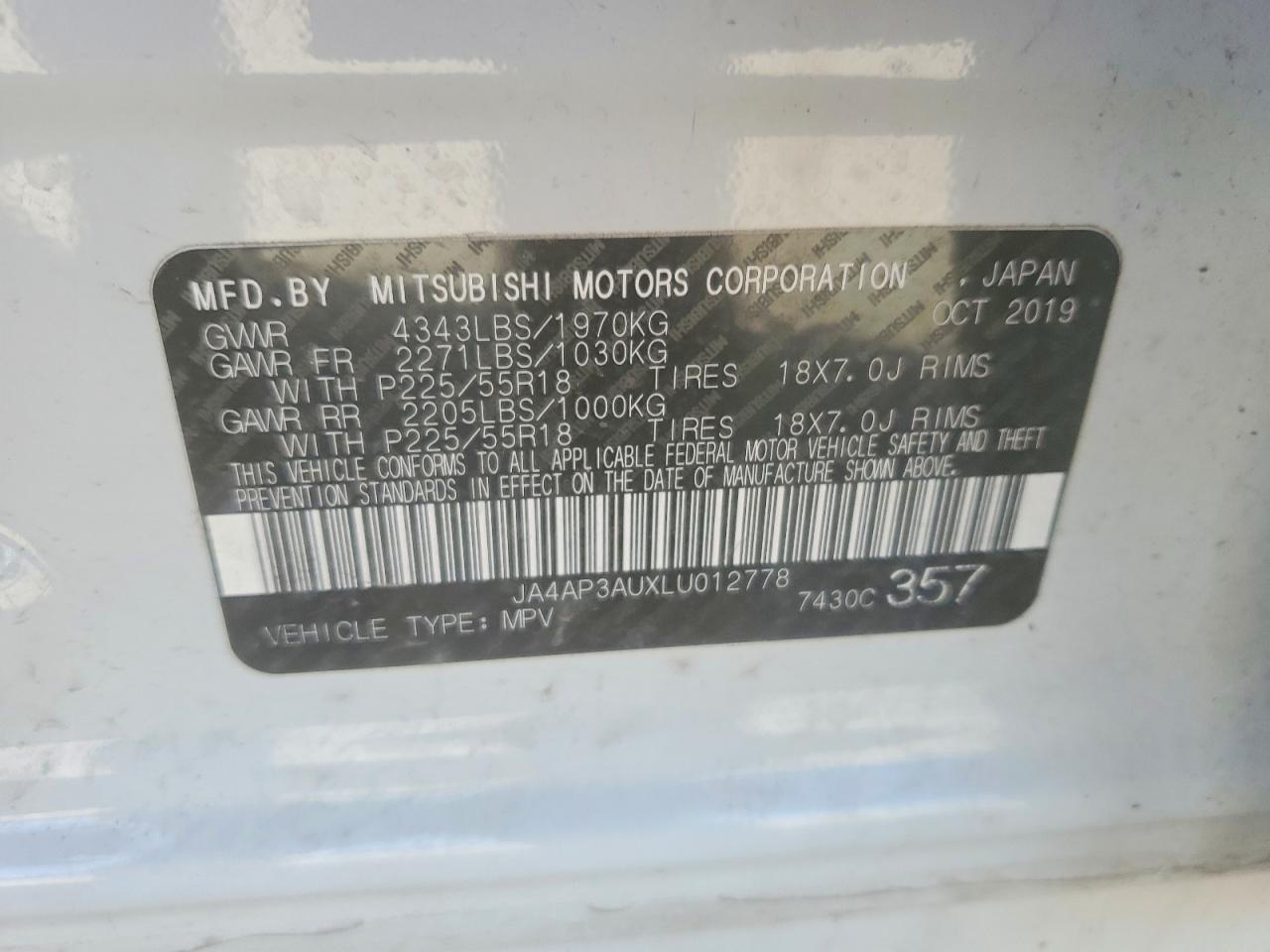 2020 Mitsubishi Outlander Sport Es - zdjęcie 13