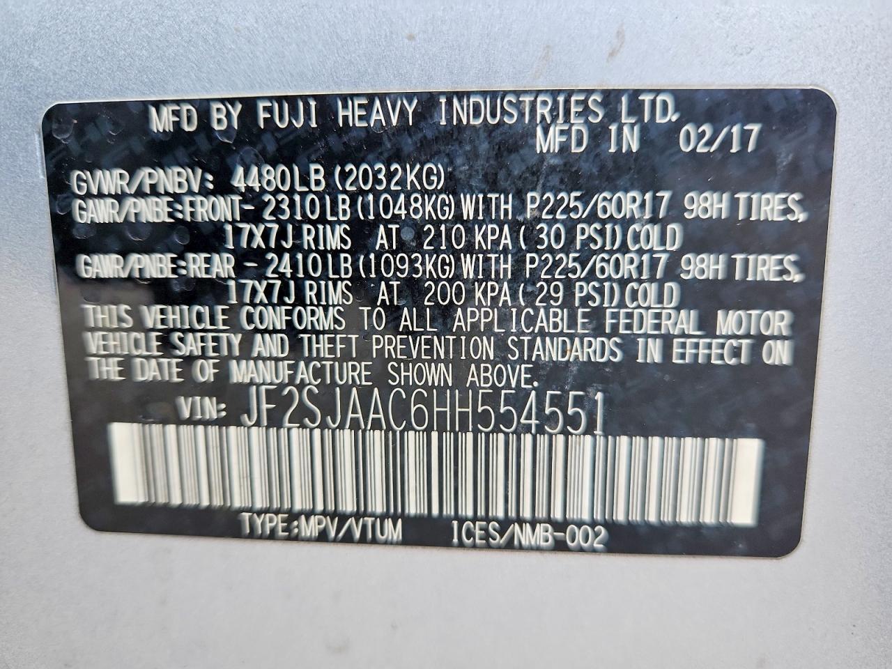 2017 Subaru Forester 2.5I - zdjęcie 14