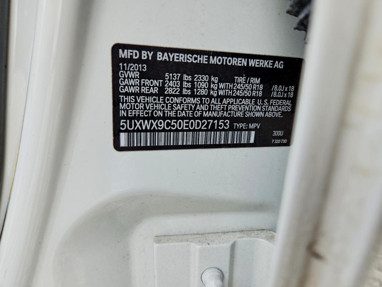 2014 BMW X3 xDrive28I - zdjęcie 13