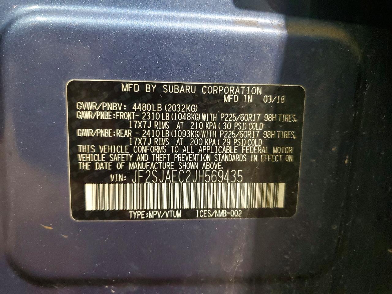 2018 Subaru Forester 2.5I Premium - zdjęcie 12
