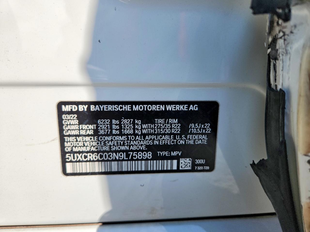 2022 BMW X5 xDrive40I - zdjęcie 14