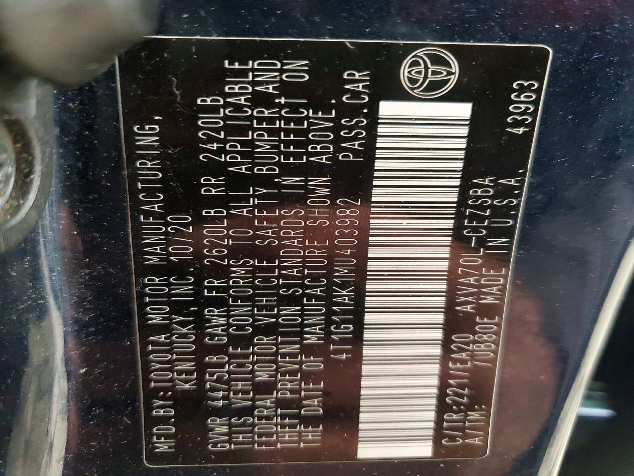 2021 Toyota Camry Se - zdjęcie 12