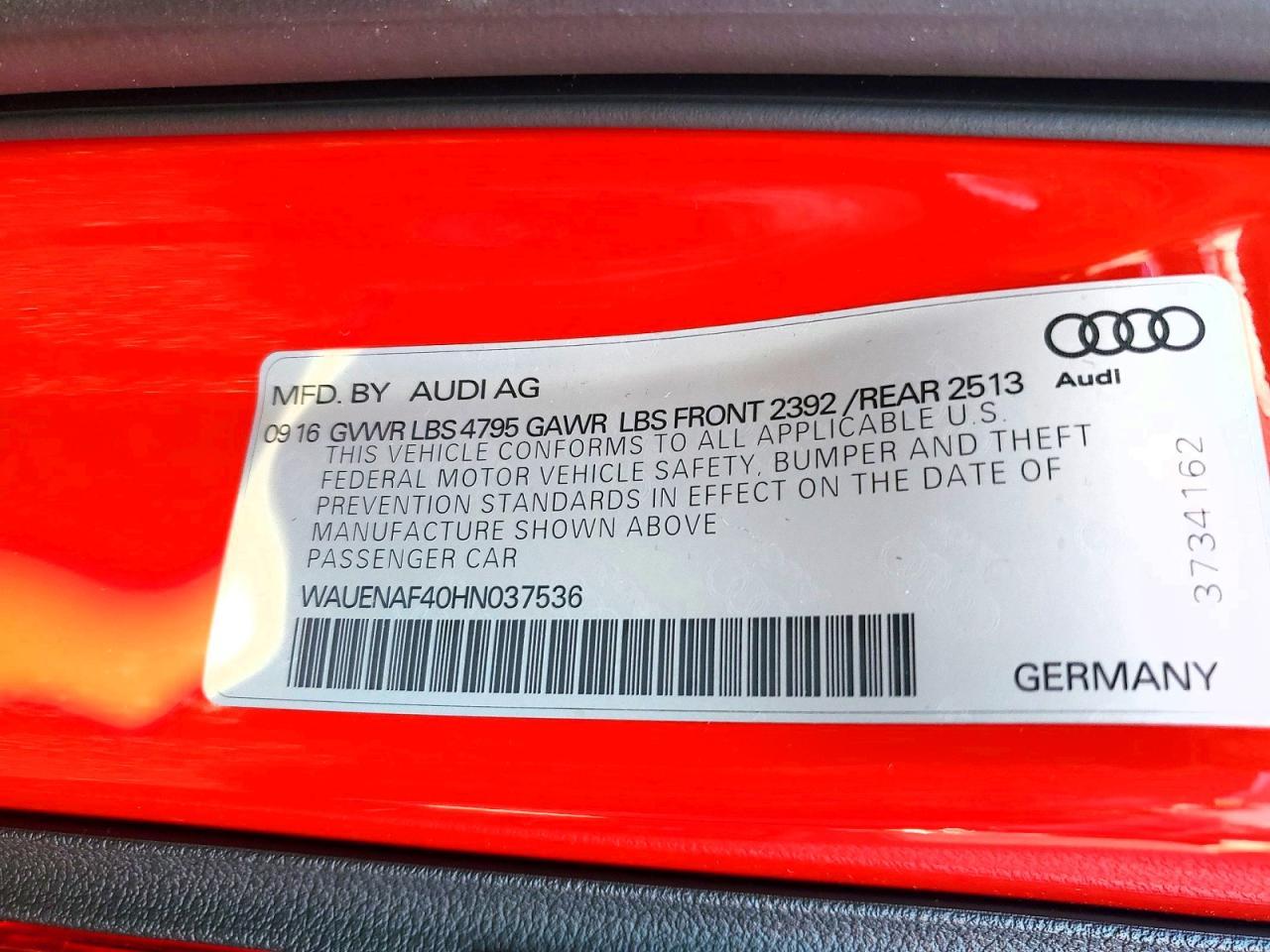 2017 Audi A4 Premium Plus - zdjęcie 12