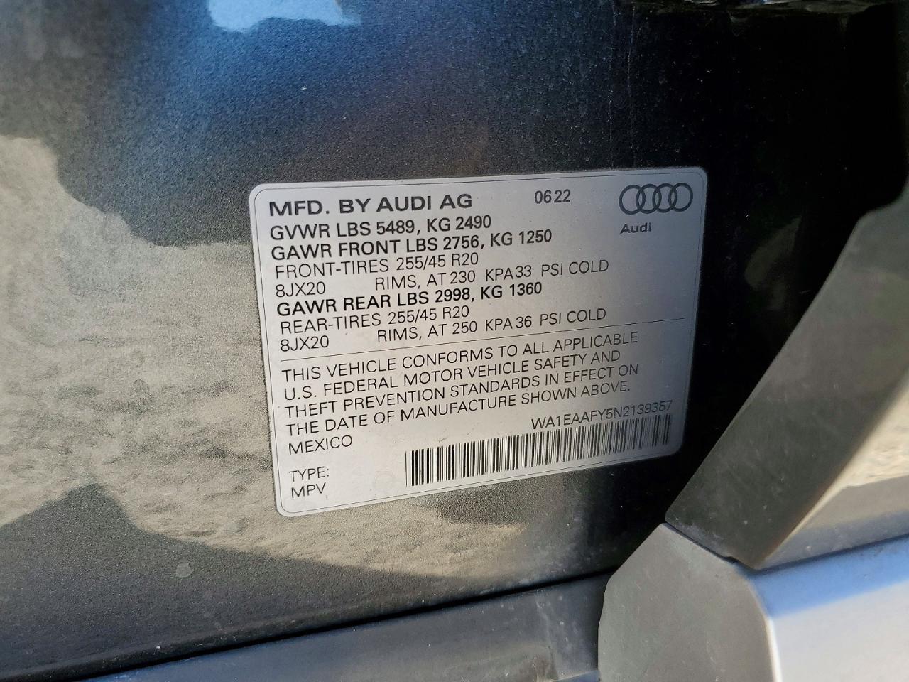 2022 Audi Q5 Premium Plus 45 - zdjęcie 14