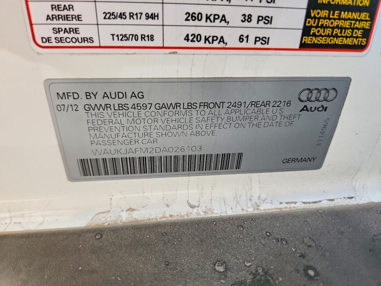 2013 Audi A3 Premium Plus - zdjęcie 12