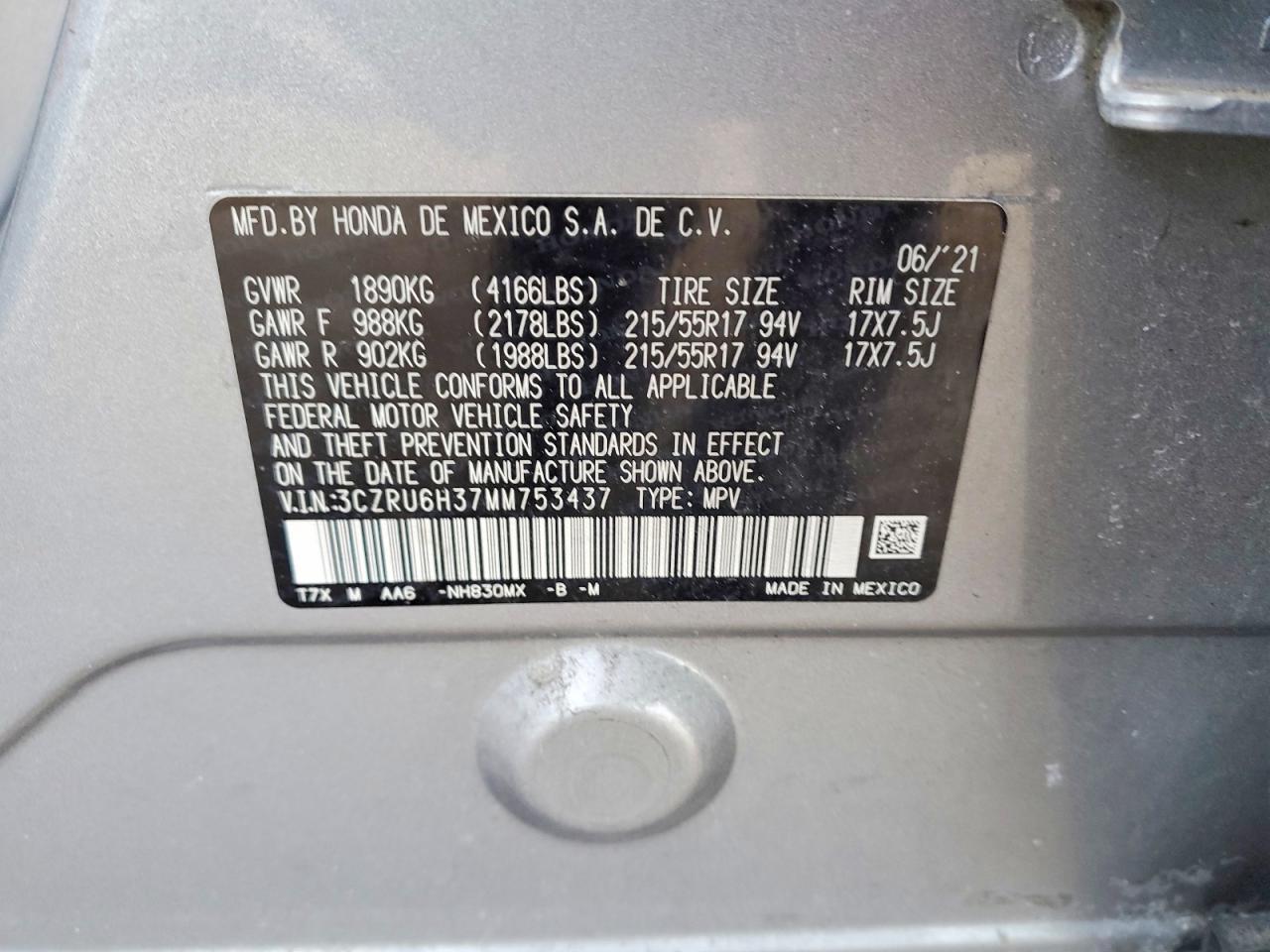 2021 Honda Hr-V Lx - zdjęcie 13