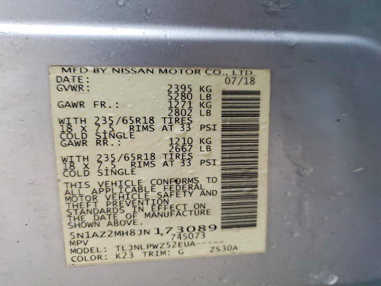 2018 Nissan Murano S - zdjęcie 14