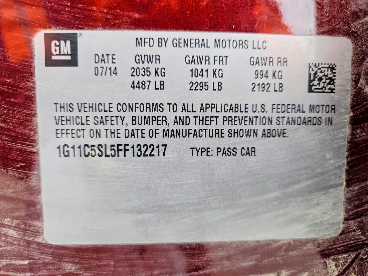 2015 Chevrolet Malibu 1Lt - zdjęcie 12