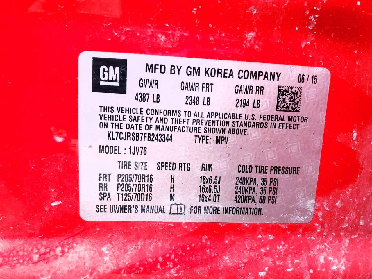 2015 Chevrolet Trax 1Lt - zdjęcie 13