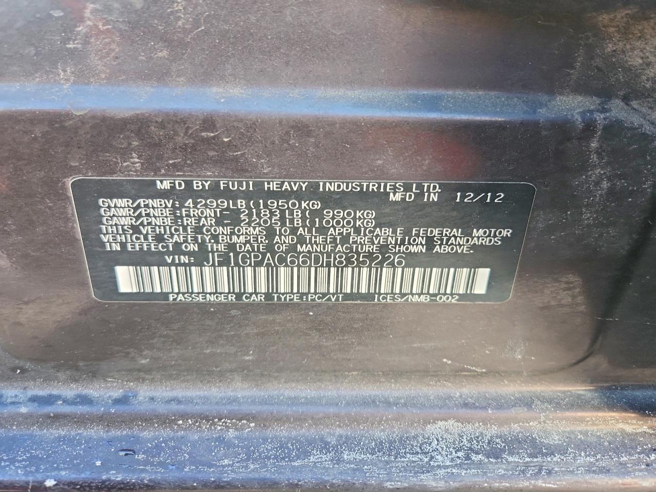 2013 Subaru Impreza Premium - zdjęcie 13