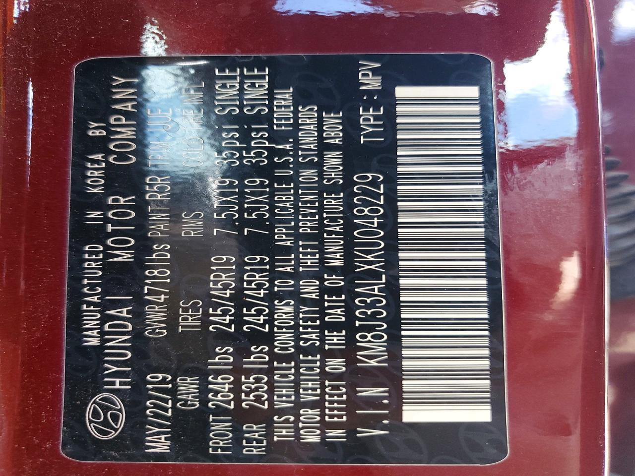 2019 Hyundai Tucson Sport - zdjęcie 14