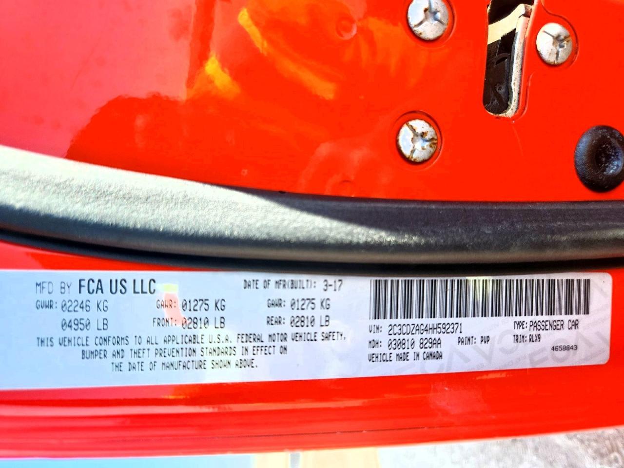 2017 Dodge Challenger Sxt - zdjęcie 12