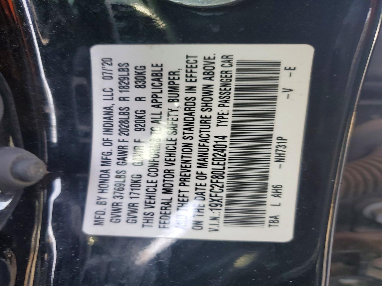 2020 Honda Civic Sport - zdjęcie 12