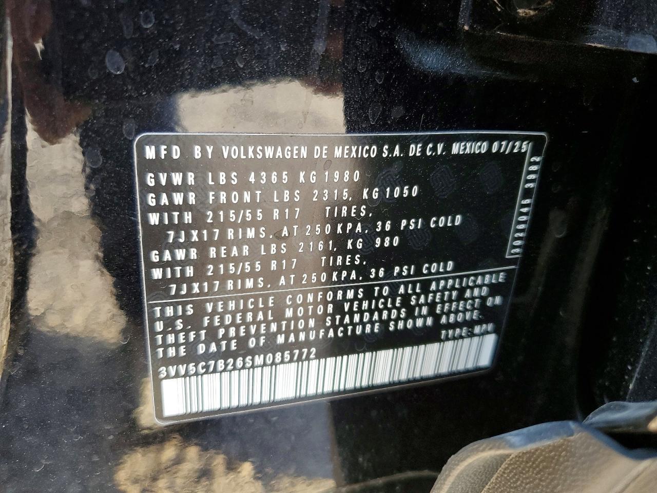 2025 Volkswagen Taos S - zdjęcie 13