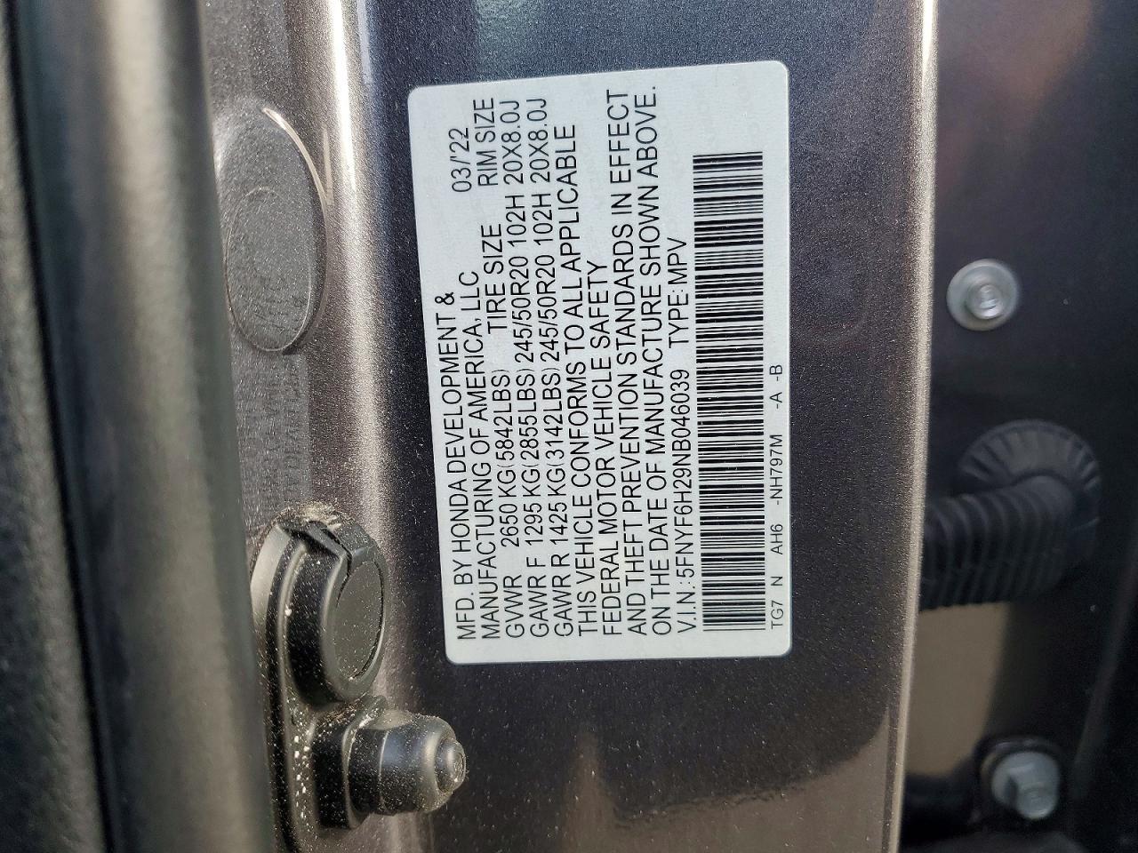 2022 Honda Pilot Se - zdjęcie 13