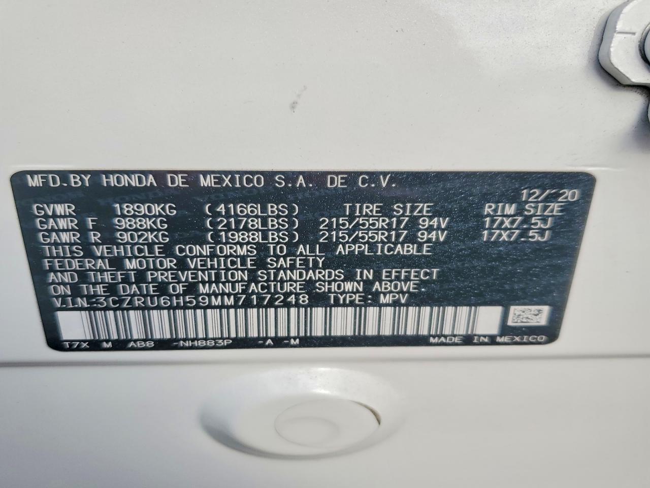 2021 Honda Hr-V Ex - zdjęcie 13