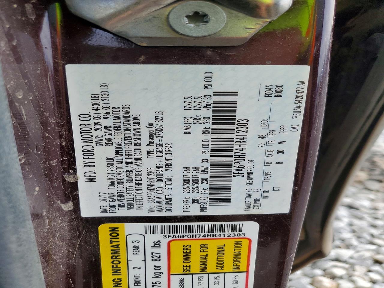 2017 Ford Fusion Se - zdjęcie 12