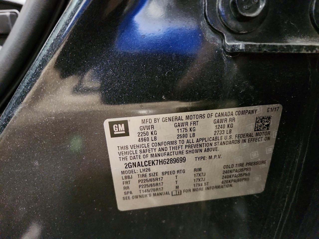 2017 Chevrolet Equinox Lt - zdjęcie 13