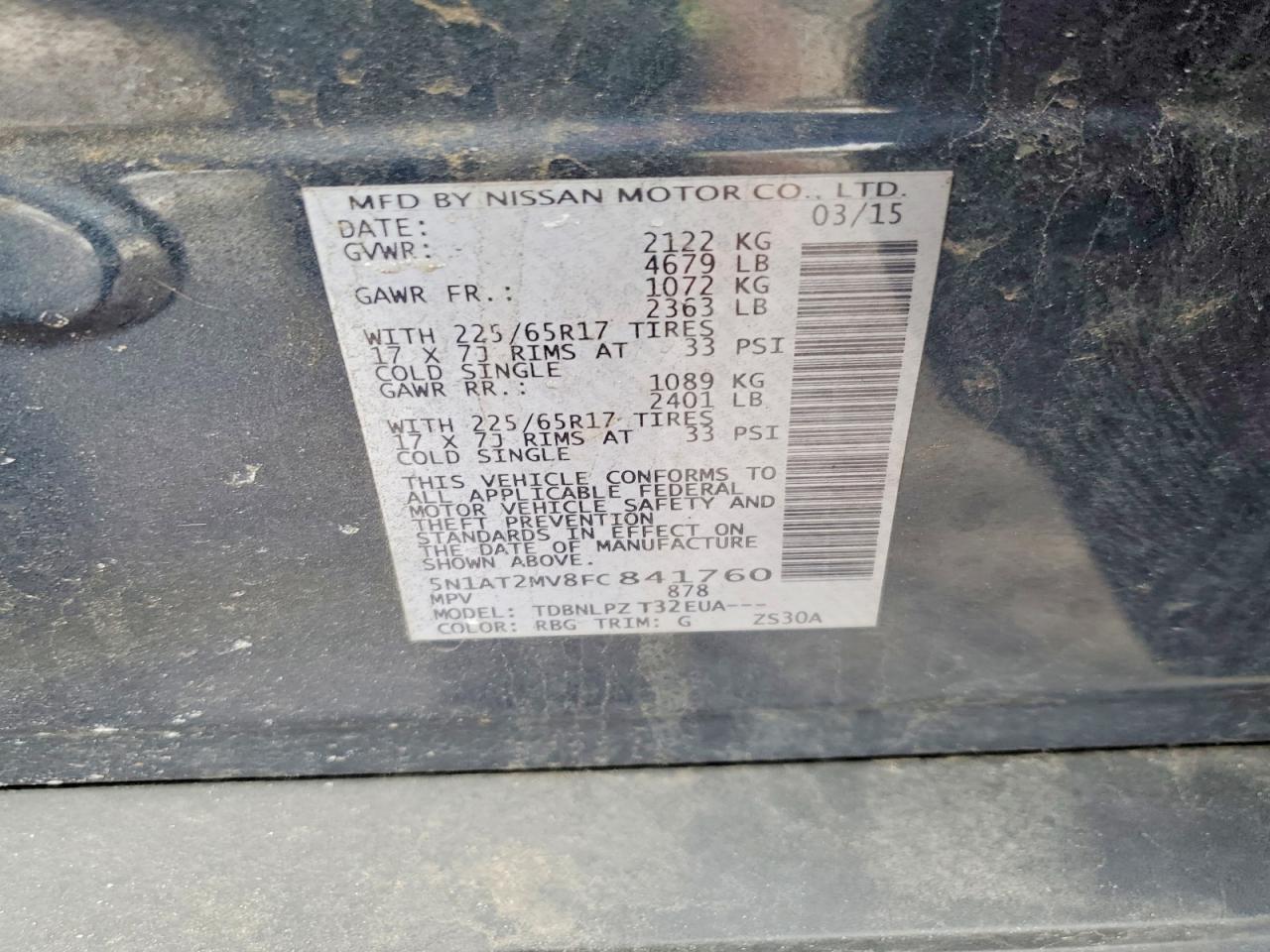 2015 Nissan Rogue S - zdjęcie 13