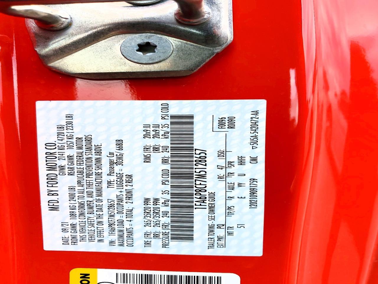 2021 Ford Mustang Gt - zdjęcie 12