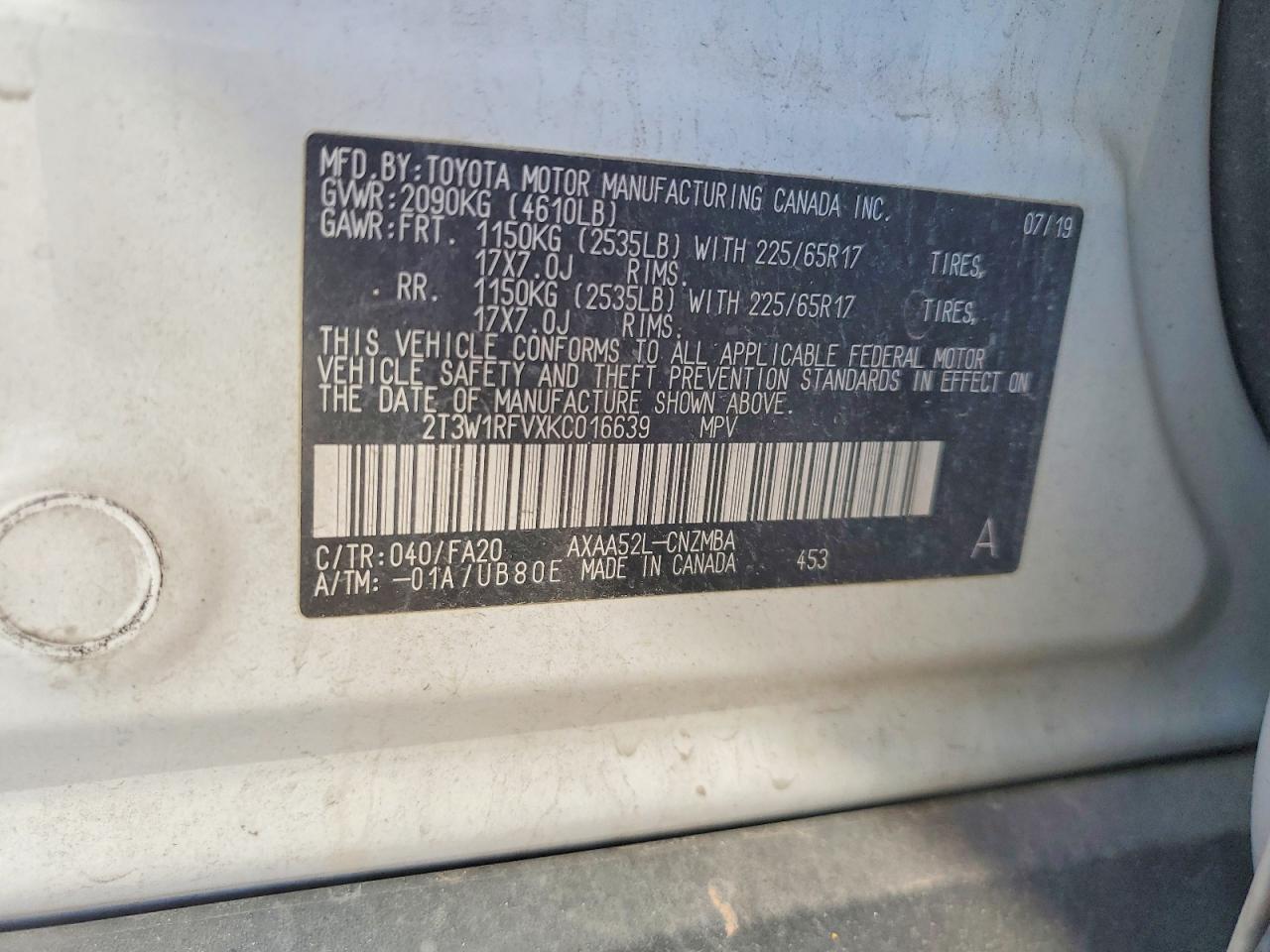 2019 Toyota Rav4 Xle - zdjęcie 12