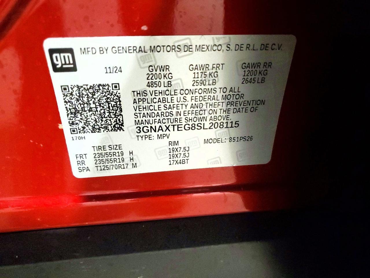 2025 Chevrolet Equinox Rs - zdjęcie 13