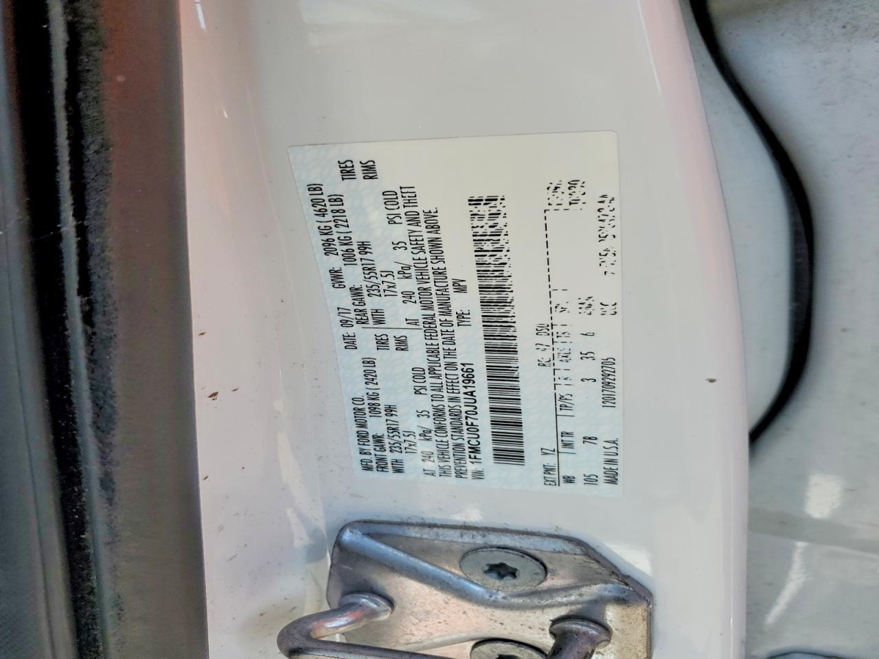 2018 Ford Escape S - zdjęcie 13