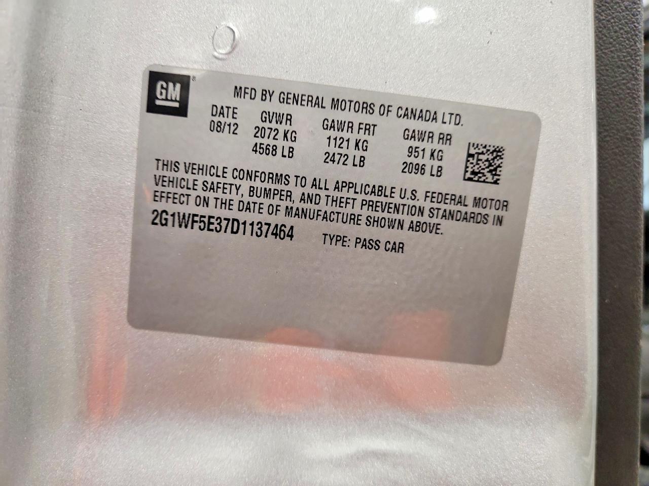 2013 Chevrolet Impala Ls - zdjęcie 12