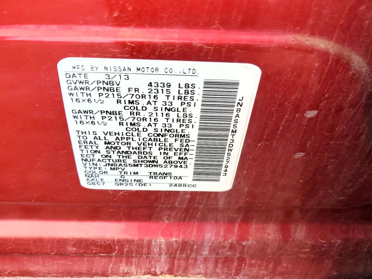 2013 Nissan Rogue S - zdjęcie 13