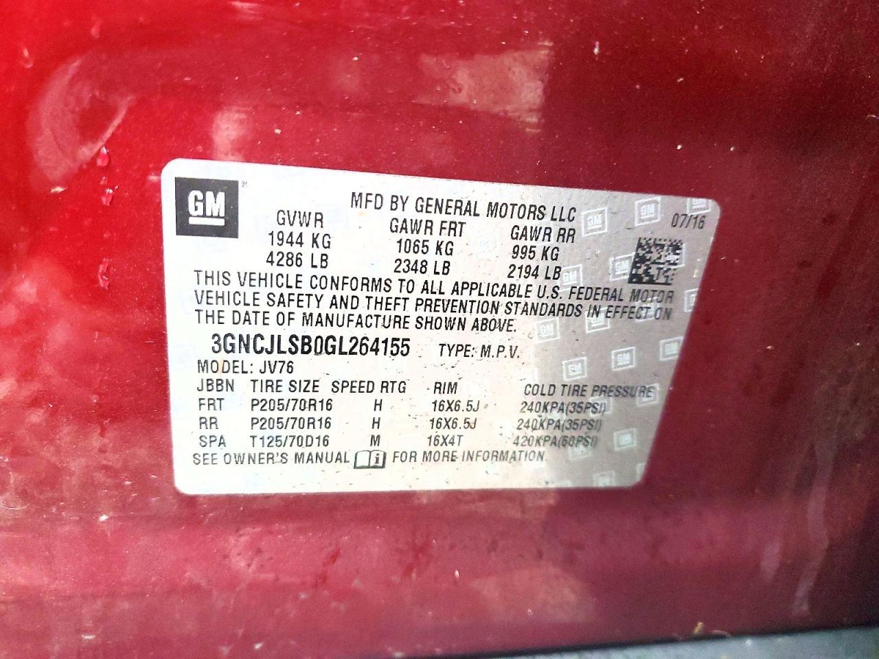 2016 Chevrolet Trax 1Lt - zdjęcie 13