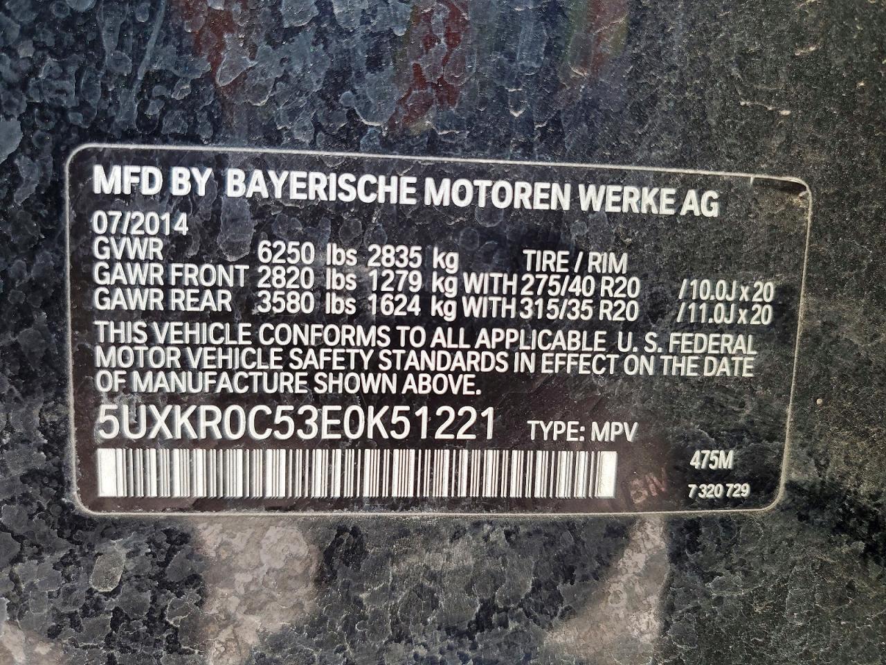 2014 BMW X5 xDrive35I - zdjęcie 12