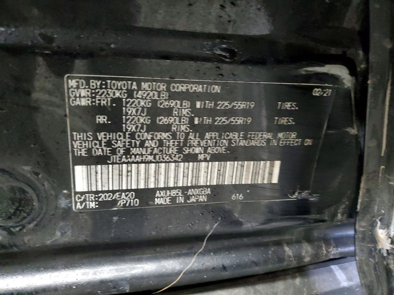 2021 Toyota Venza Le - zdjęcie 13