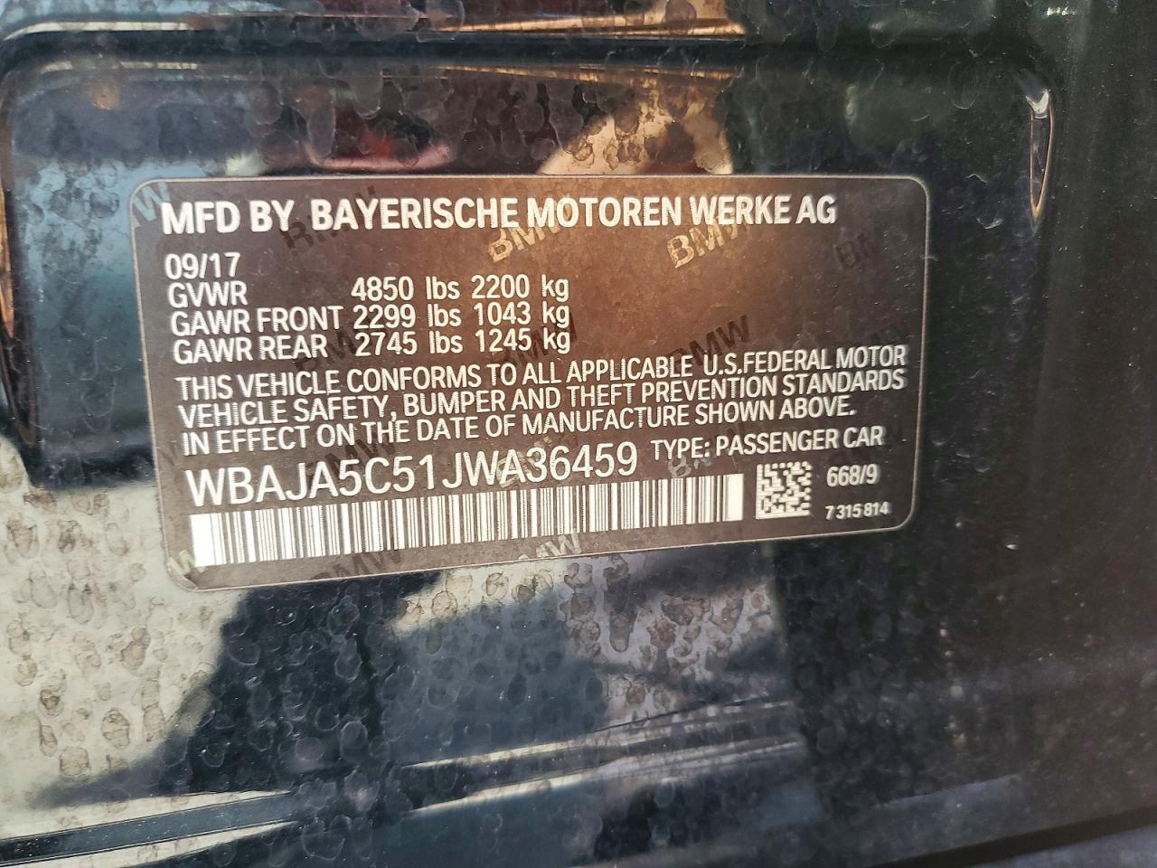 2018 BMW 530 I - zdjęcie 12