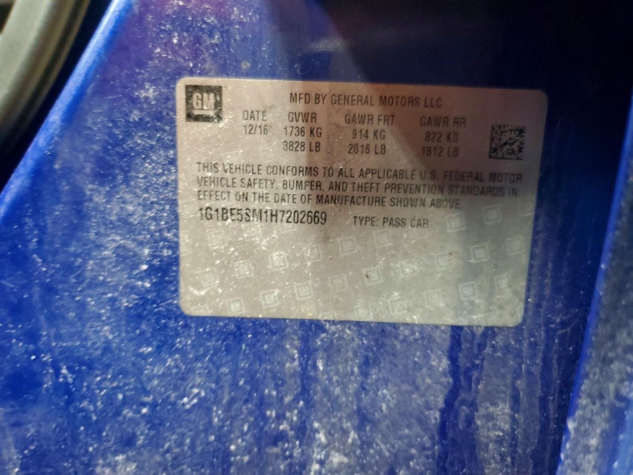 2017 Chevrolet Cruze Lt - zdjęcie 12