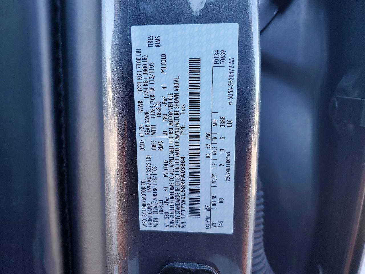 2024 Ford F150 Stx - zdjęcie 12