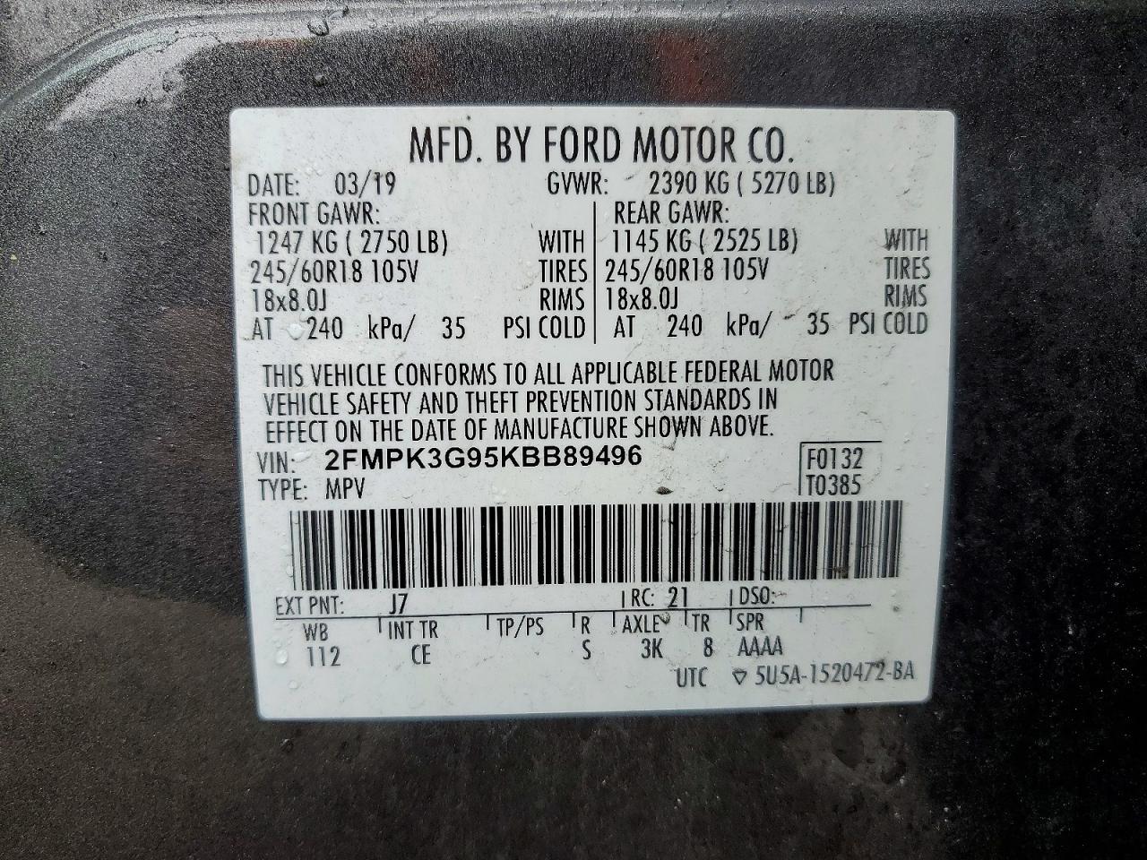 2019 Ford Edge Se - zdjęcie 13