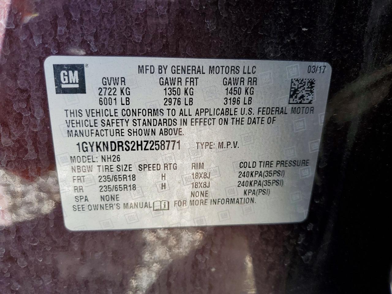 2017 Cadillac Xt5 Luxury - zdjęcie 14