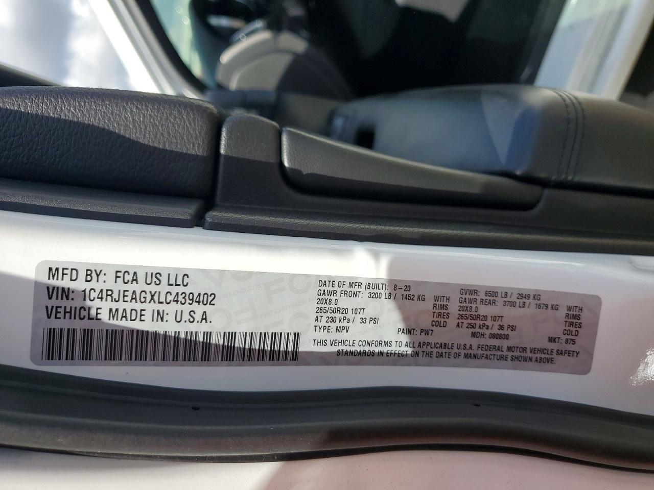 2020 Jeep Grand Cherokee Laredo - zdjęcie 13