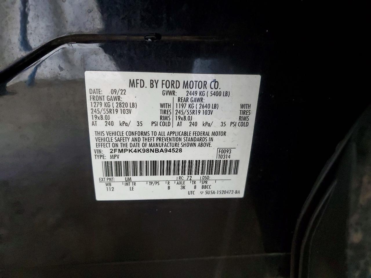 2022 Ford Edge Titanium - zdjęcie 13