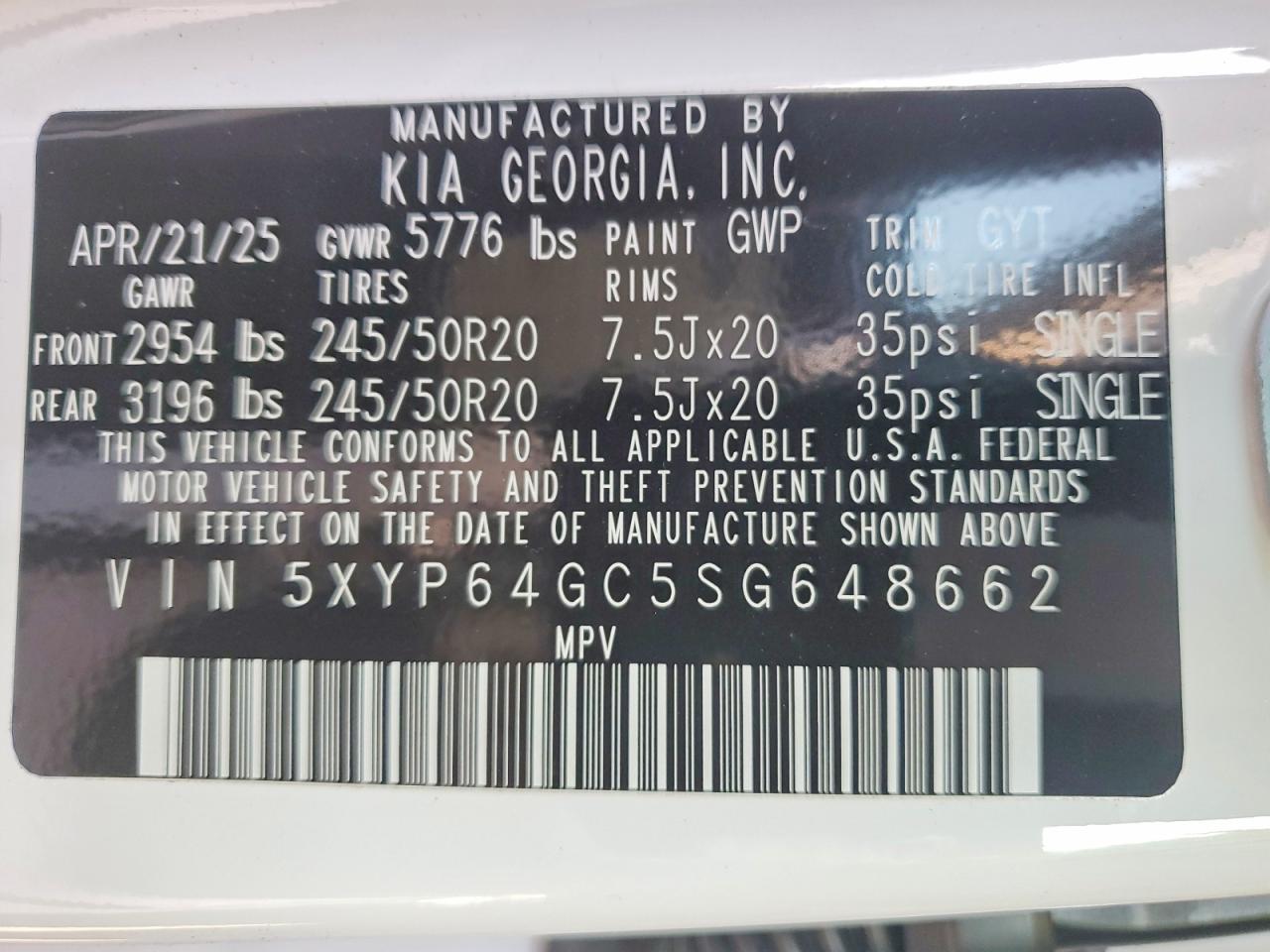 2025 Kia Telluride S - zdjęcie 14