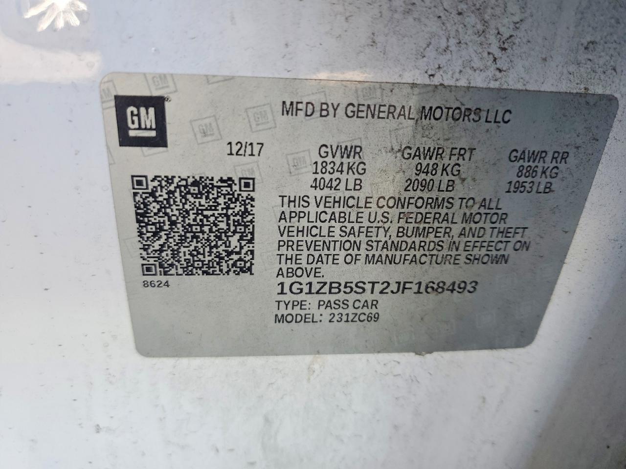 2018 Chevrolet Malibu Ls - zdjęcie 12